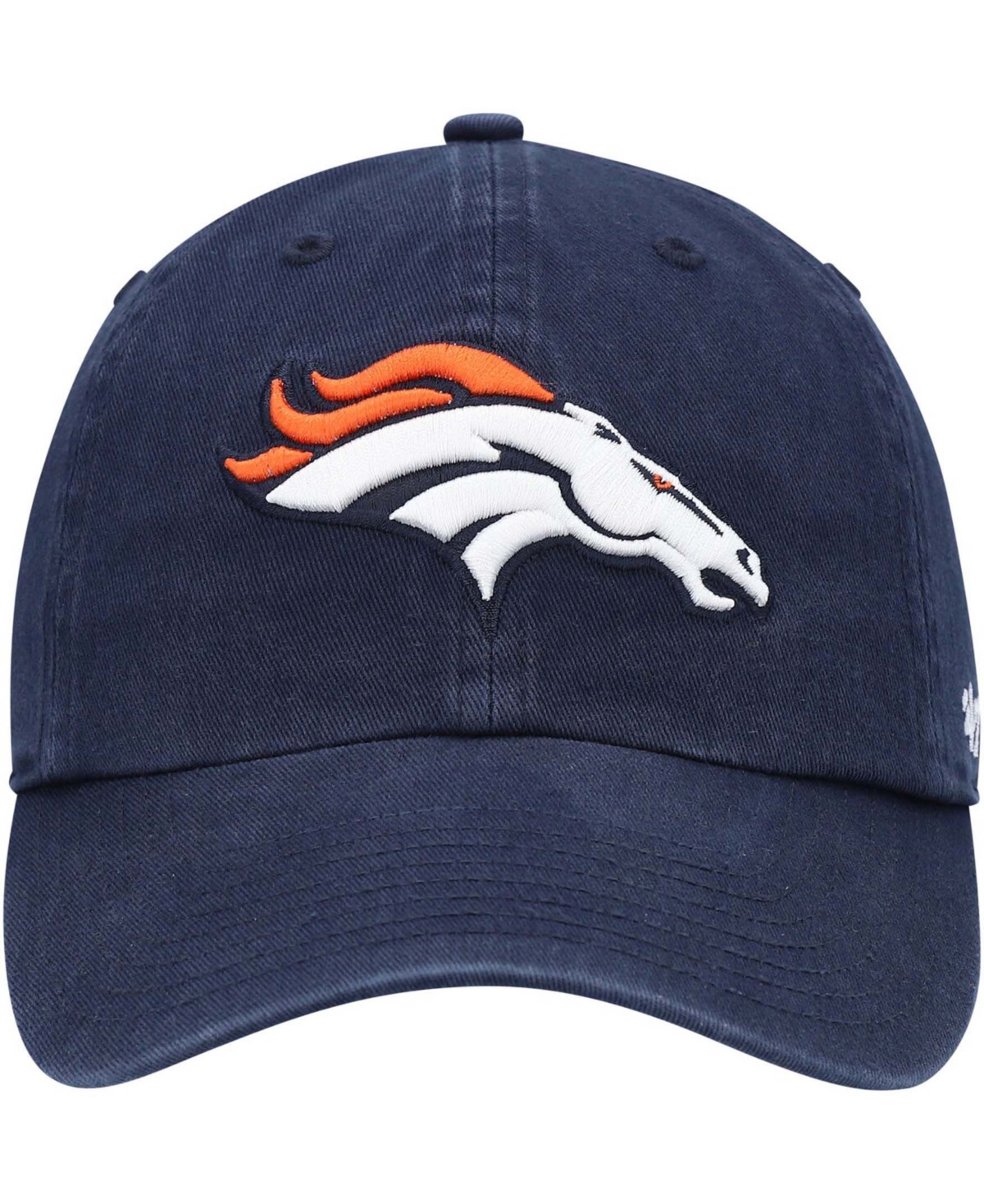 Shop 47 Brand Boys Navy Denver Broncos Logo Clean Up Adjustable Hat