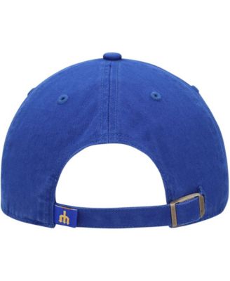 Men's Royal Seattle Mariners 1977 Logo Cooperstown Collection Clean Up Adjustable Hat