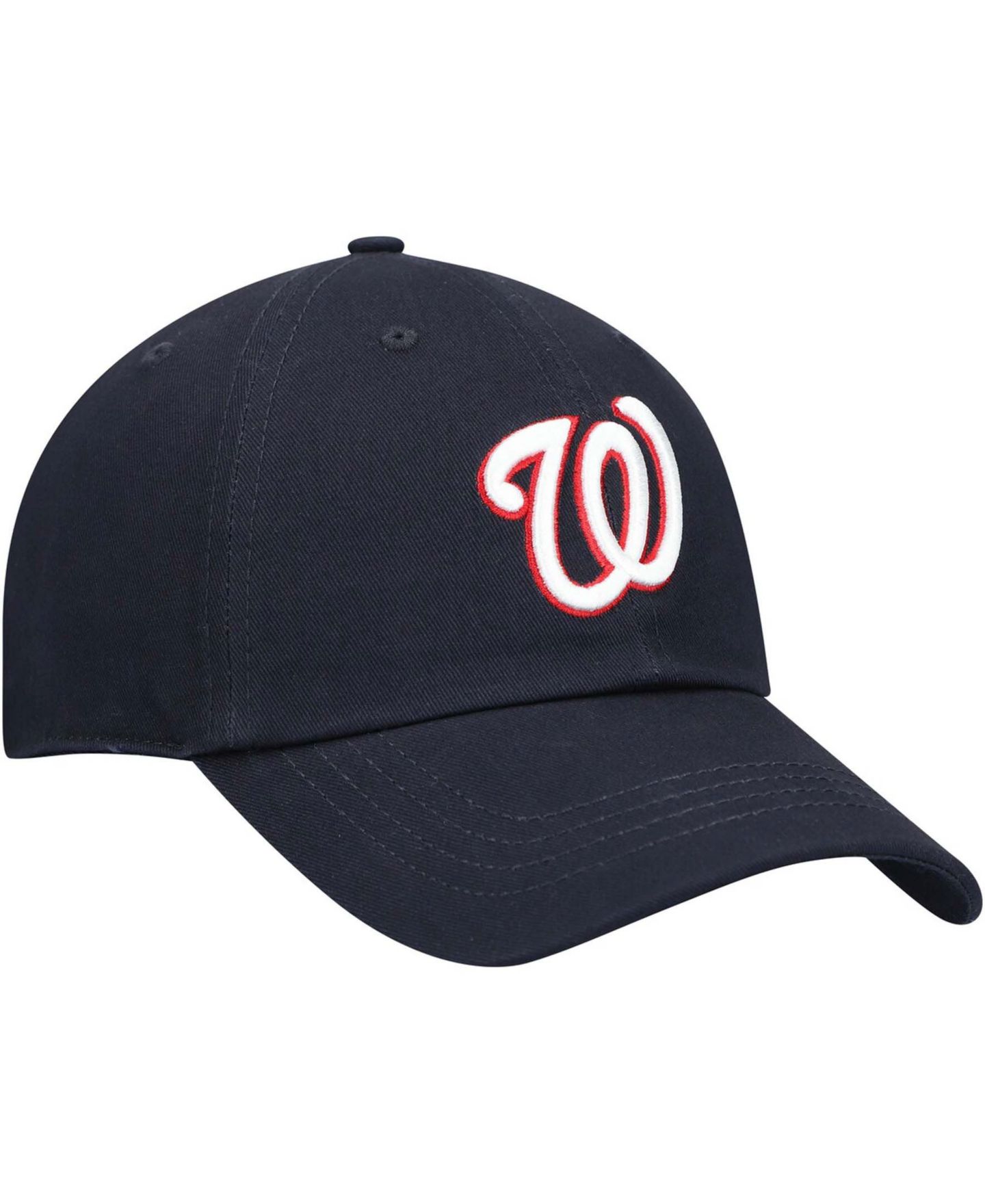 Женская кепка '47 Brand Navy Washington Nationals Team Miata Clean Up Adjustable Hat — фото 4