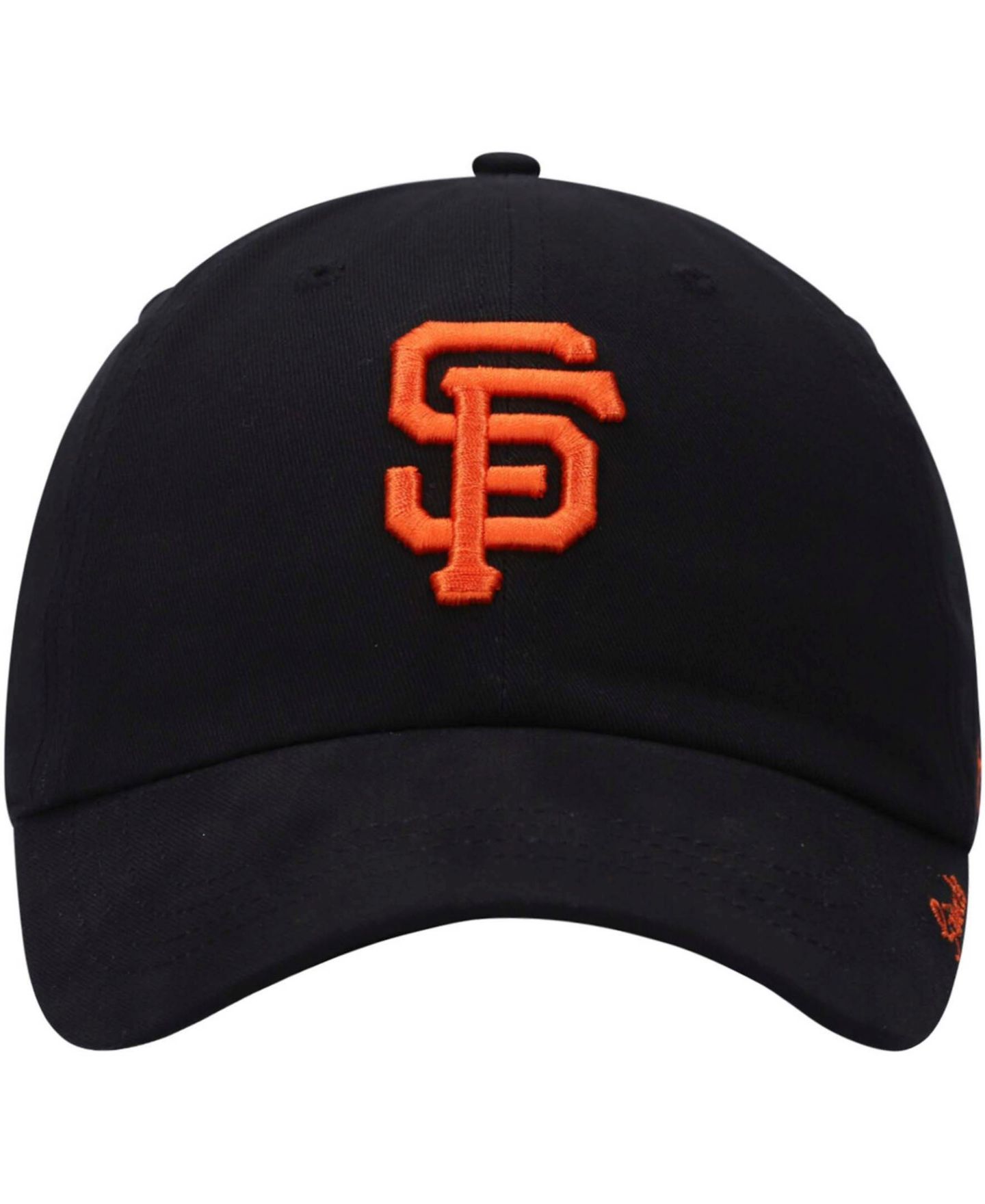 Женская кепка '47 Brand Black San Francisco Giants Team Miata Clean Up Adjustable Hat — фото 3