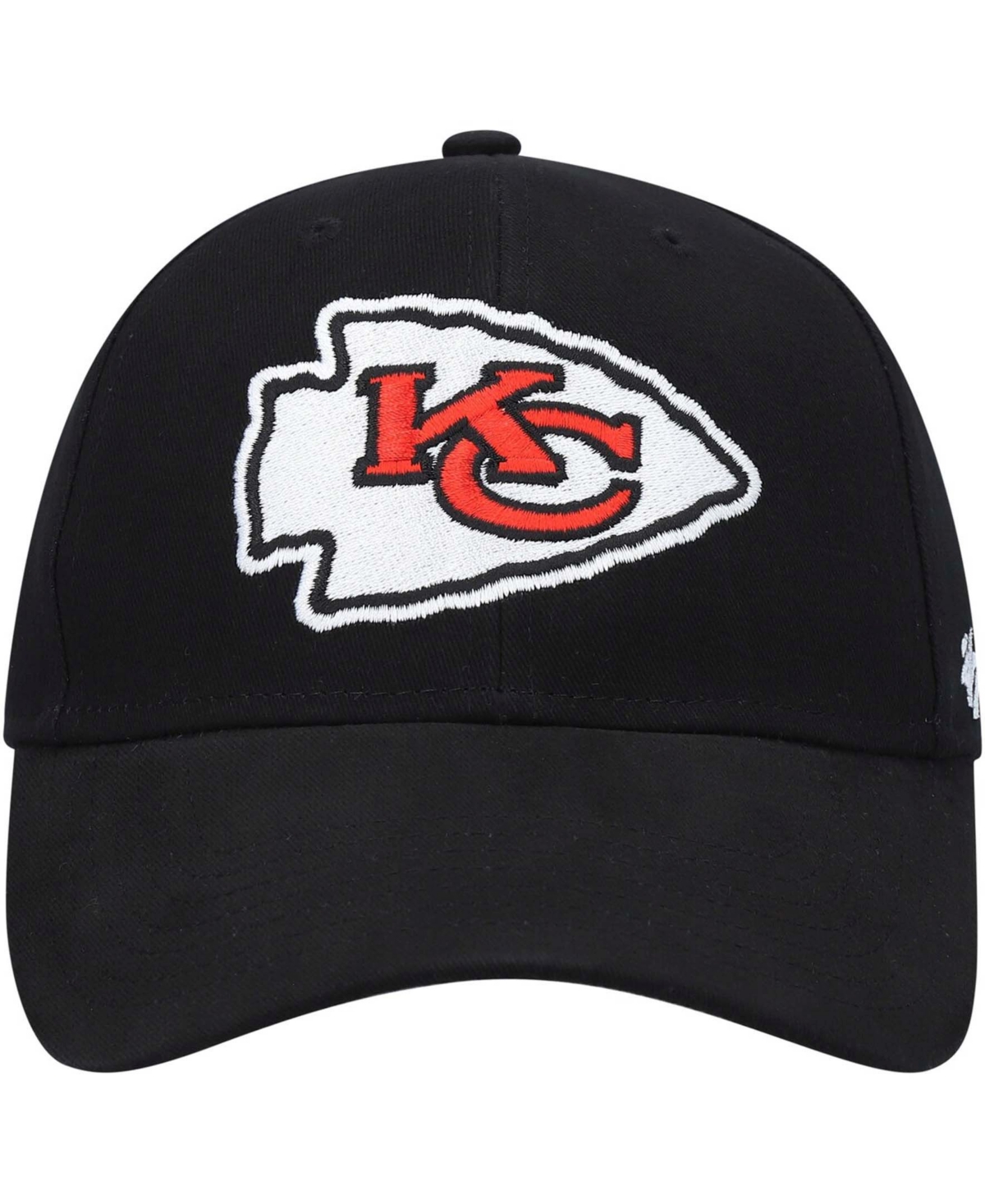 47 Brand Boys Black Kansas City Chiefs Basic Secondary Mvp Adjustable Hat In Black