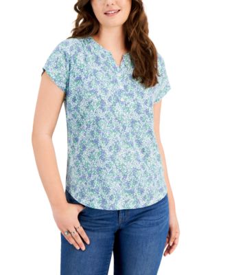 White Linen Womens Tops - Macy's