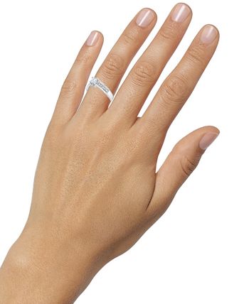 Macy's - Diamond Princess-Cut Ring (3/4 ct. t.w.) in 14k White Gold