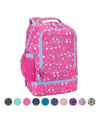 Kids Prints 2-In-1 Backpack and Insulated Lunch Bag - Rainbows
