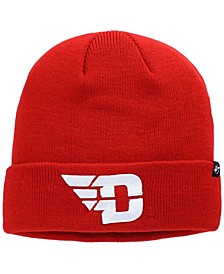 Men's Red Dayton Flyers Raised Cuffed Knit Hat