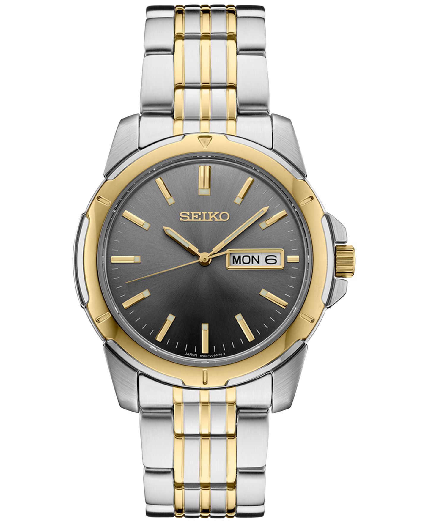 Мужские часы Seiko Essentials Two-Tone Stainless Steel Bracelet Watch 39mm — фото 1