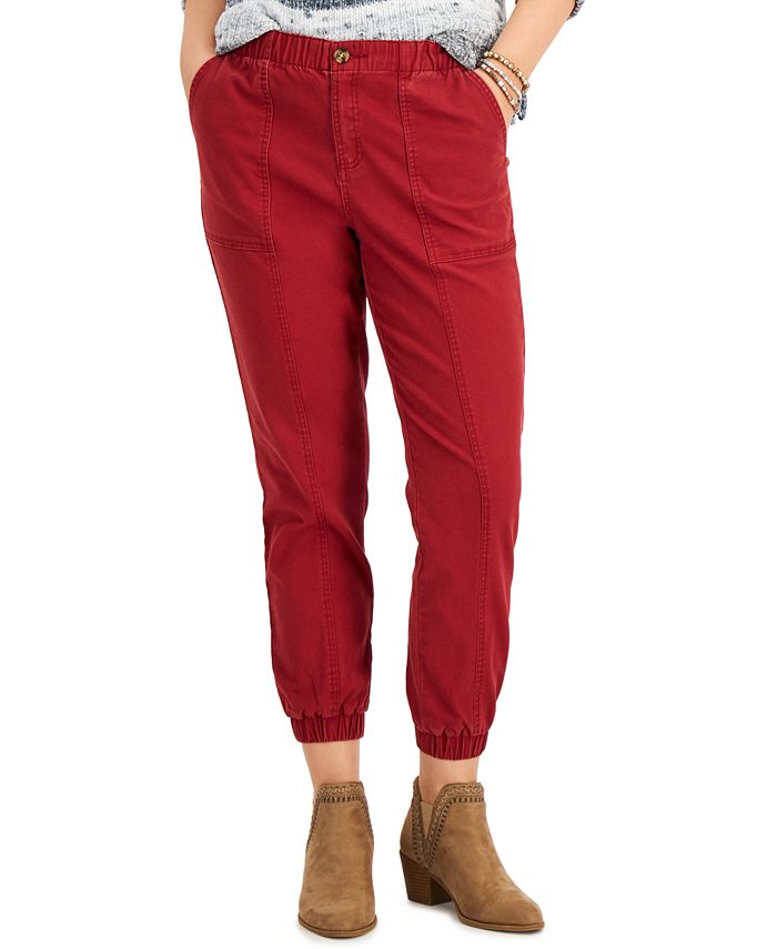Style & Co Cropped Cotton Utility Pants, Created for Macy's & Reviews ...