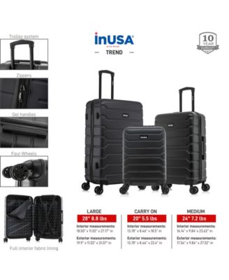 Trend Lightweight Hardside Spinner Luggage Set, 3 piece