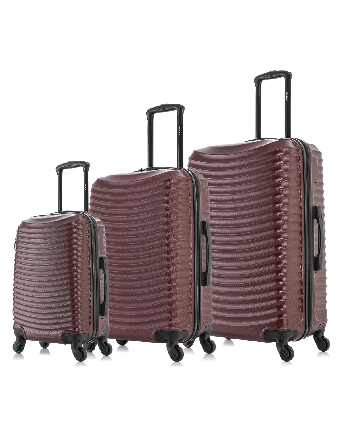 InUSA Adly Lightweight Hardside Spinner Luggage Set, 3 piece - Pastel Pur