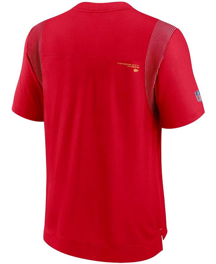 Nike Men's Red Kansas City Chiefs Sideline Player UV Performance T ...
