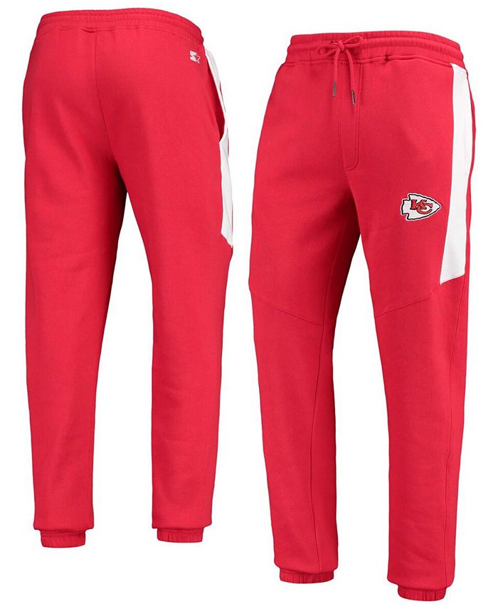 Starter Men's Red Kansas City Chiefs Goal Post Fleece Pants - Macy's