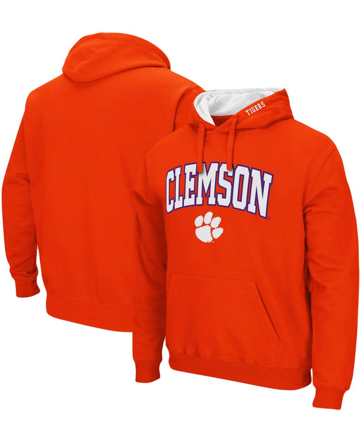 Shop Colosseum Men's Orange Clemson Tigers Arch And Logo 3.0 Pullover Hoodie
