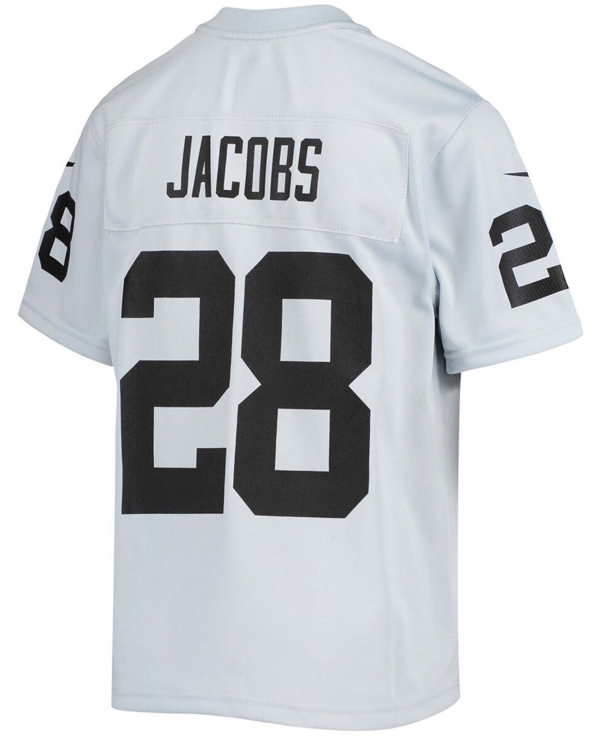Big Boys Josh JacobsLas Vegas Raiders Inverted Team Game Jersey - Silver