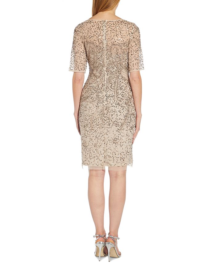 Adrianna Papell Sequin Sheath Dress - Macy's