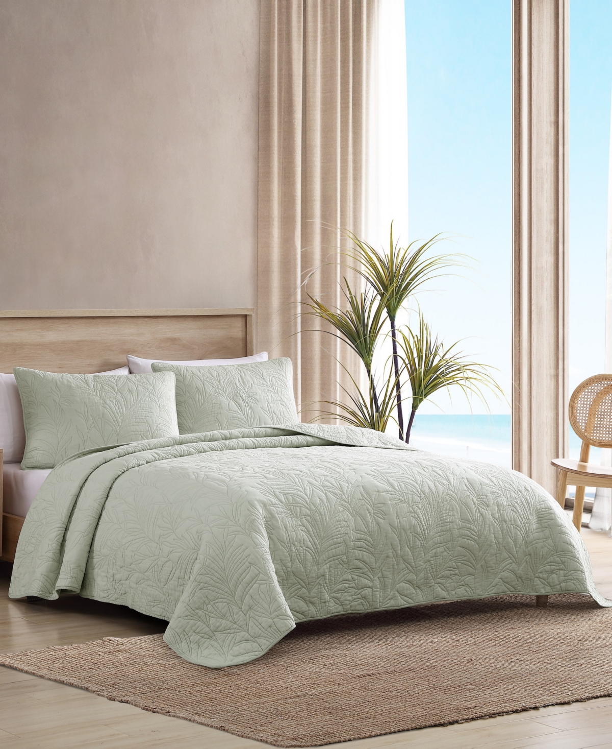 Tommy Bahama Home Solid Costa Sera Cotton Sham, King