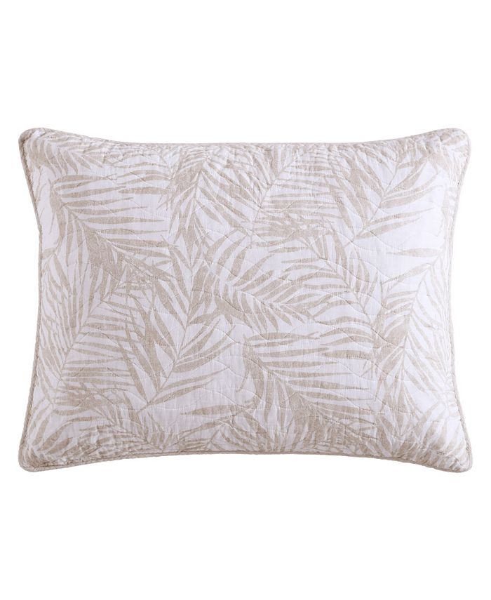 Tommy Bahama Home Tommy Bahama Palmday Cotton Reversible 2 Piece Quilt