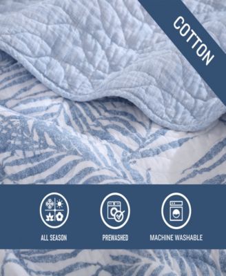 CLOSEOUT! Palmday Cotton Reversible 2 Piece Quilt Set, Twin