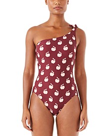 Printed One-Shoulder One-Piece Swimsuit