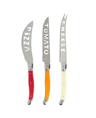 3 Piece Laguiole Pizza, Tomato, and Cheese Knife Set ,Tuscan Sunset