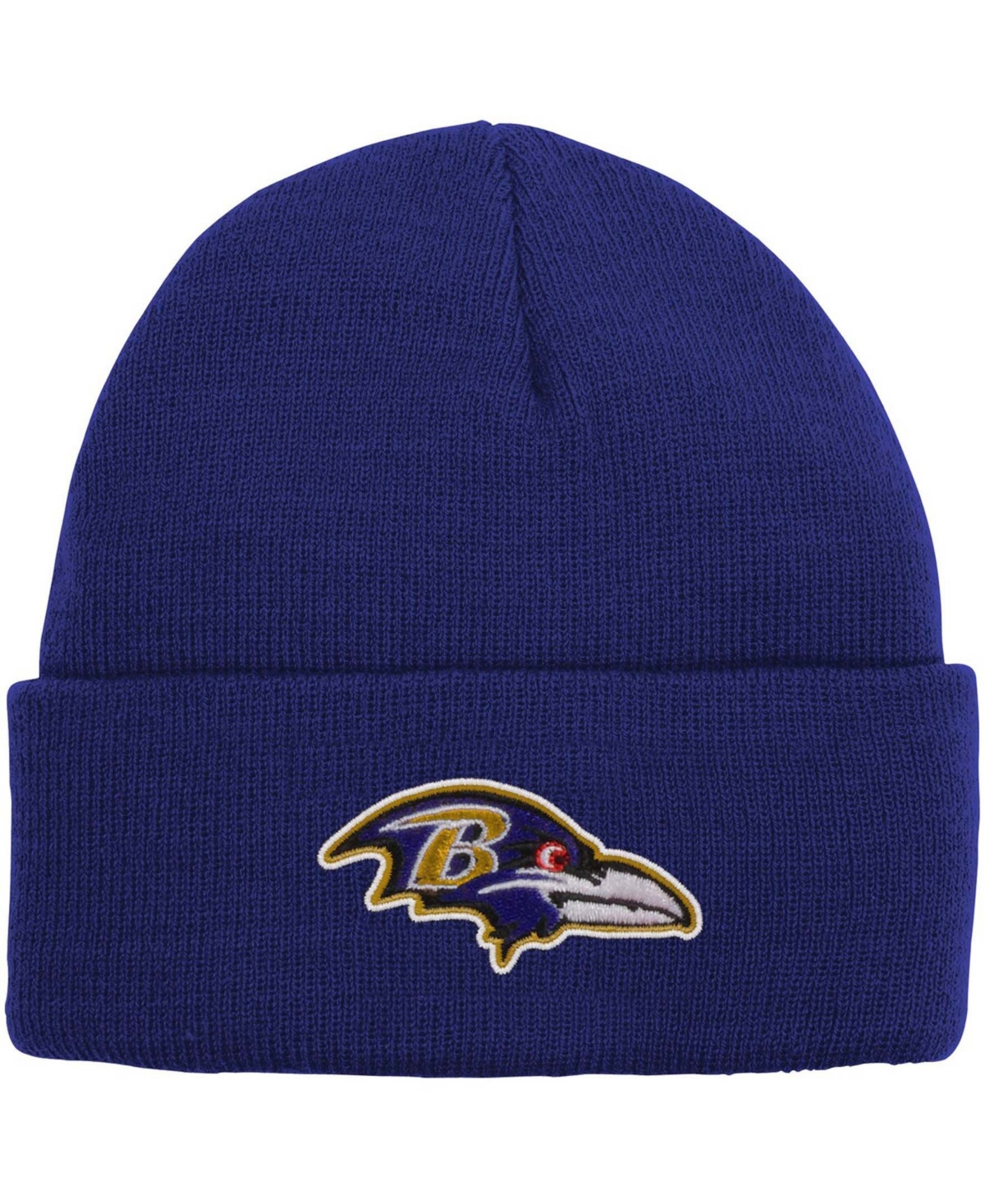 Shop Outerstuff Big Boys And Girls Purple Baltimore Ravens Basic Cuffed Knit Hat