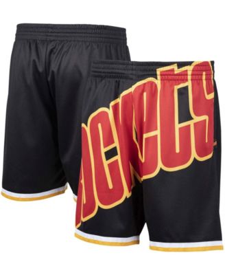 Mitchell and Ness Houston Rockets Big Face 2.0 Shorts Black