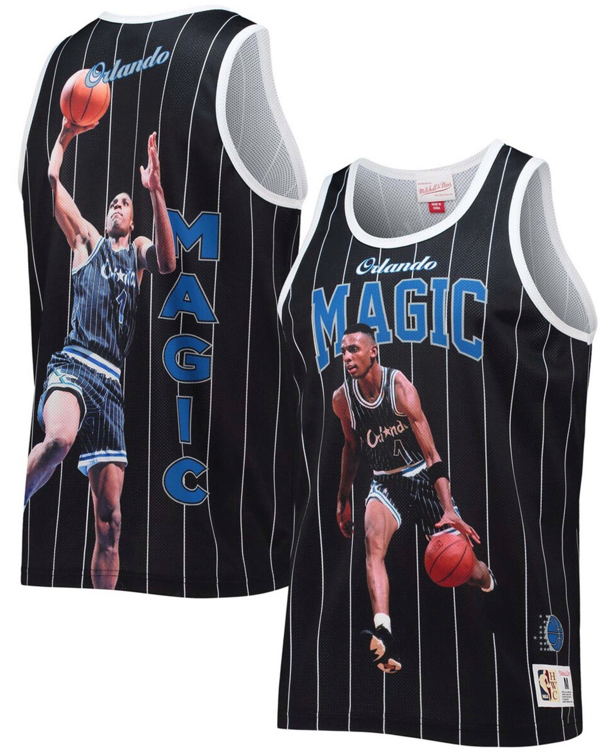 Mitchell & Ness Men's Basketball Tank Top Nba Behind The Back Tank Penny Hardaway Hardwood Classics Orlmag Black In Black
