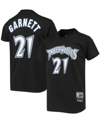 Big Boys Kevin Garnett Black Minnesota Timberwolves Hardwood Classics Name and Number T shirt Macy s