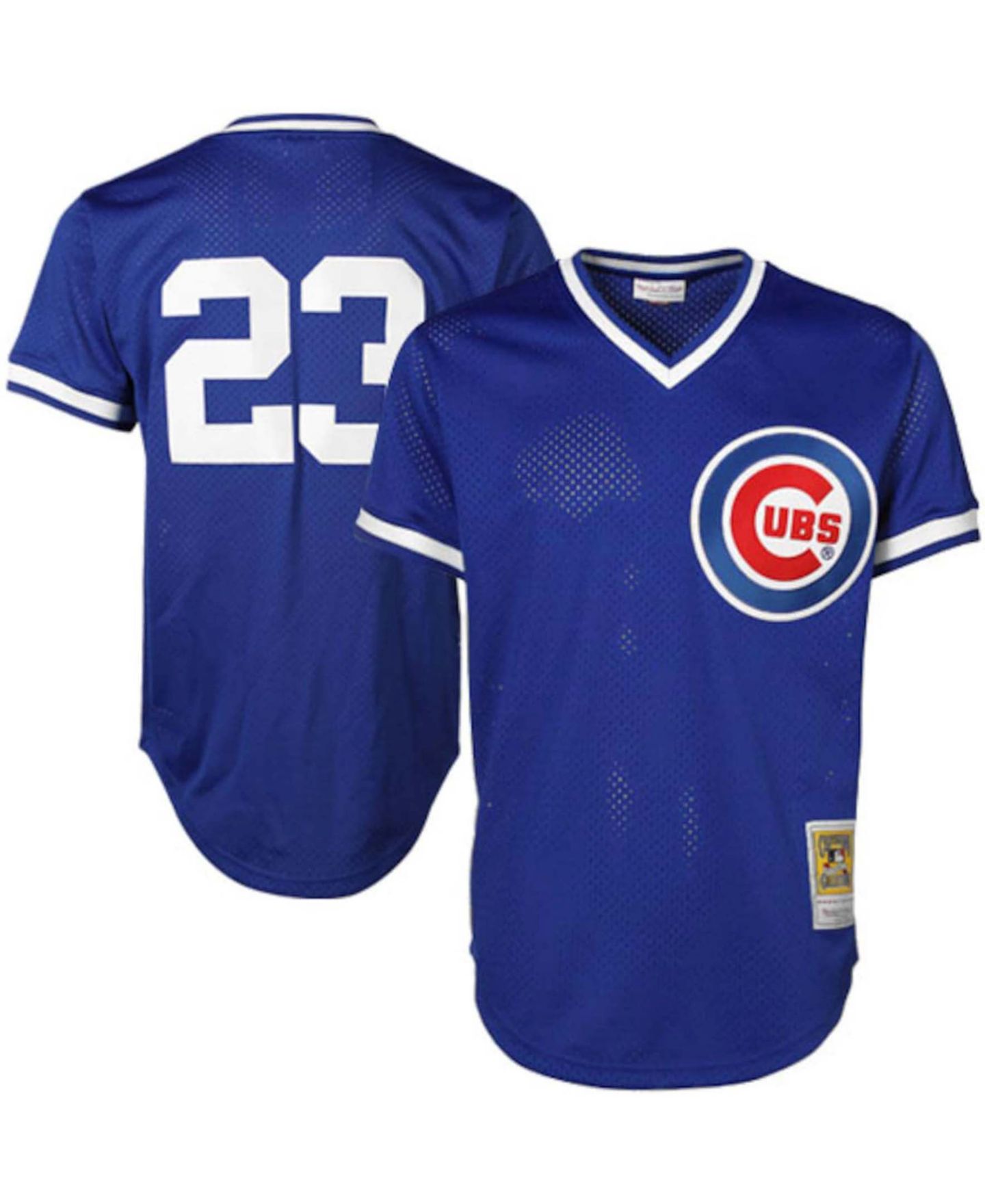 Мужской топ Mitchell & Ness Ryne Sandberg Chicago Cubs Cooperstown Authentic Collection Throwback Replica Jersey - Royal Blue — фото 1