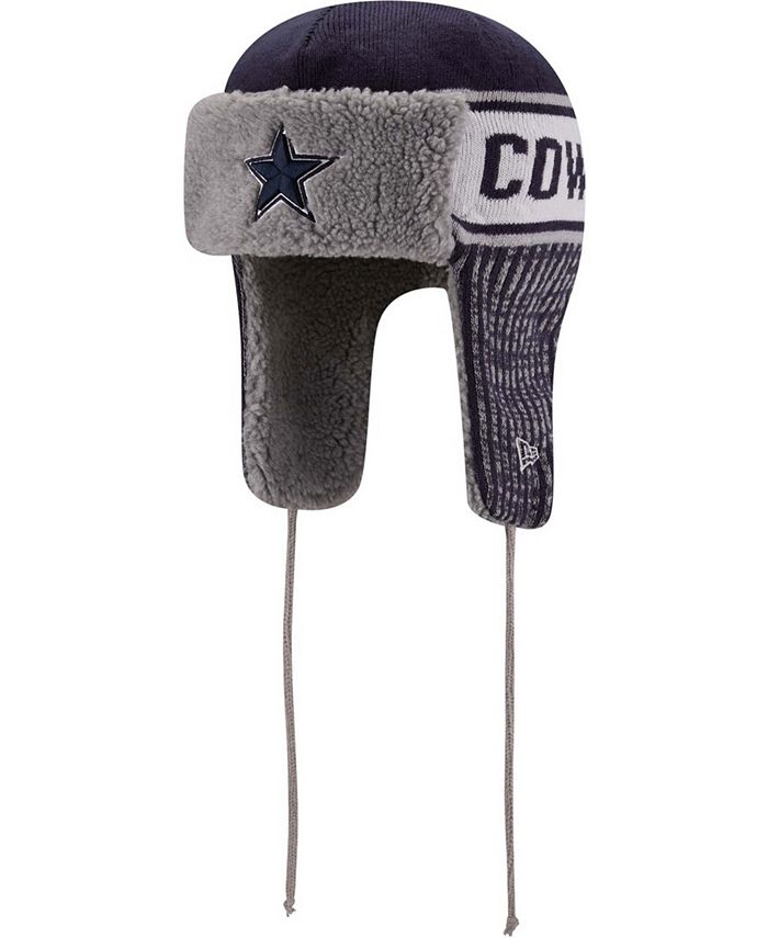 New Era Men's Silver Dallas Cowboys Trapper Knit Hat Macy's