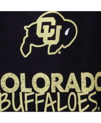 Big Boys and Girls Black Colorado Buffaloes Crew Neck T-shirt