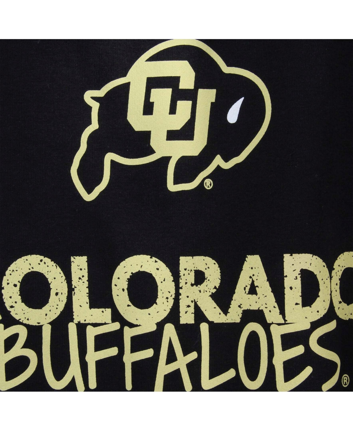 Big Boys and GirlsColorado Buffaloes Crew Neck T-shirt - Black