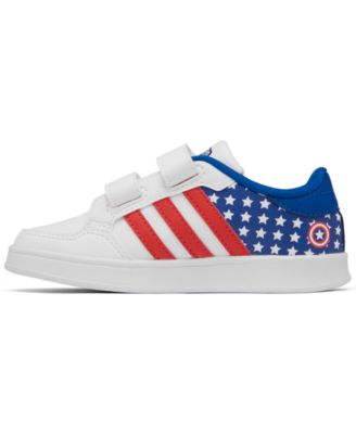 adidas Toddler Boys Marvel Captain America Breaknet Stay-Put Closure Casual Sneakers from Finish Line