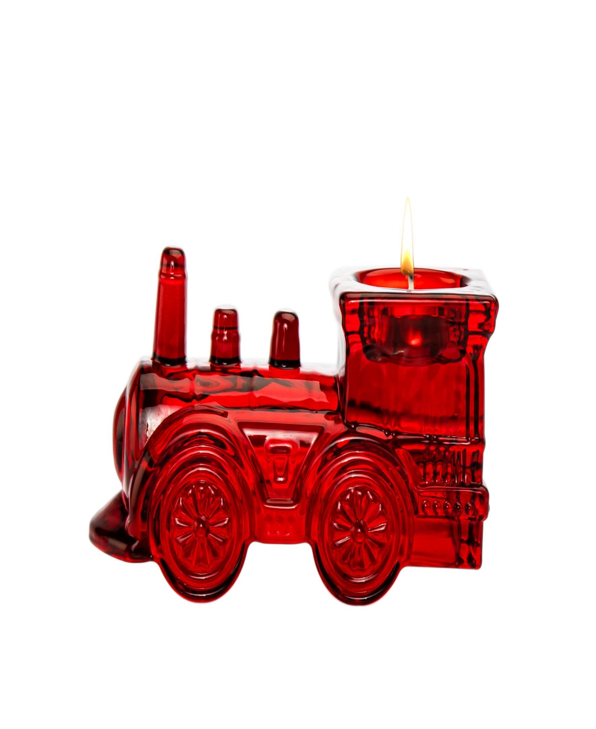 Train Engine Votive - Red