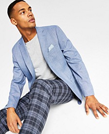 Men's Slim-Fit Grid Blazer, Created for Macy's