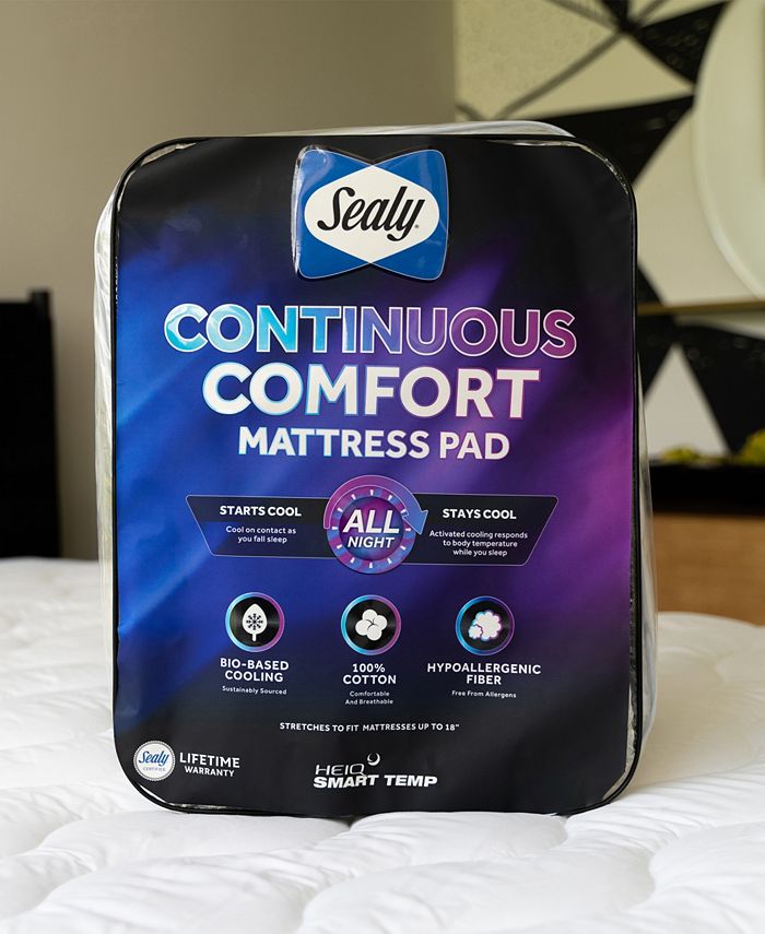 Sealy All Night Cooling Mattress Pad, Queen Macy's