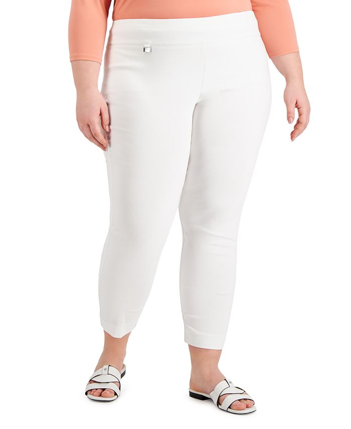 Alfani Petite Plus Size Pull-On Skinny Pants, Created for Macy's