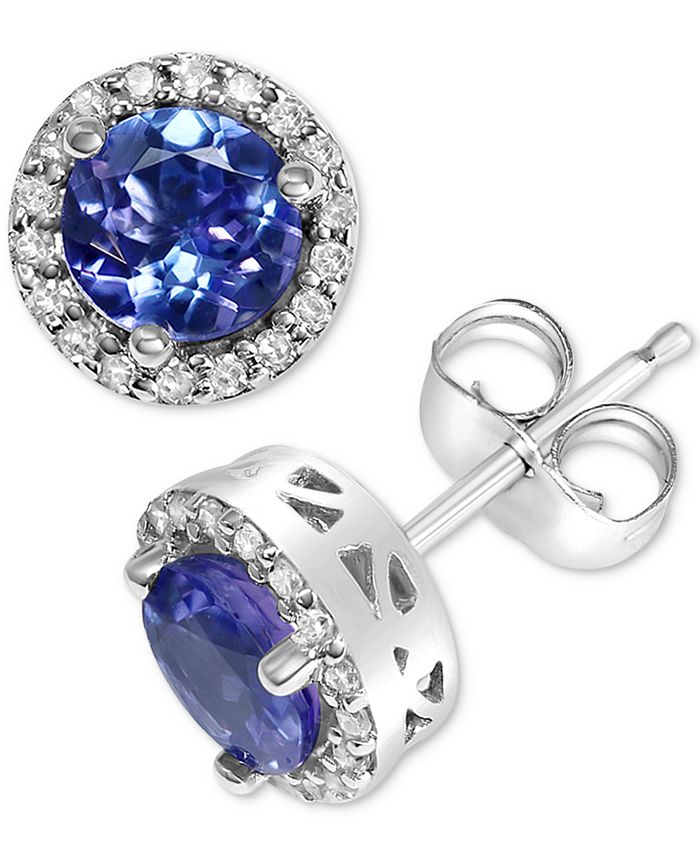 Macys tanzanite sale earrings