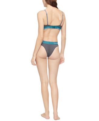 Calvin Klein Logo-Band Triangle Bralette QF1061