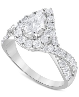 Diamond Pear Bridal Set (2 ct. t.w.) in 14k White Gold