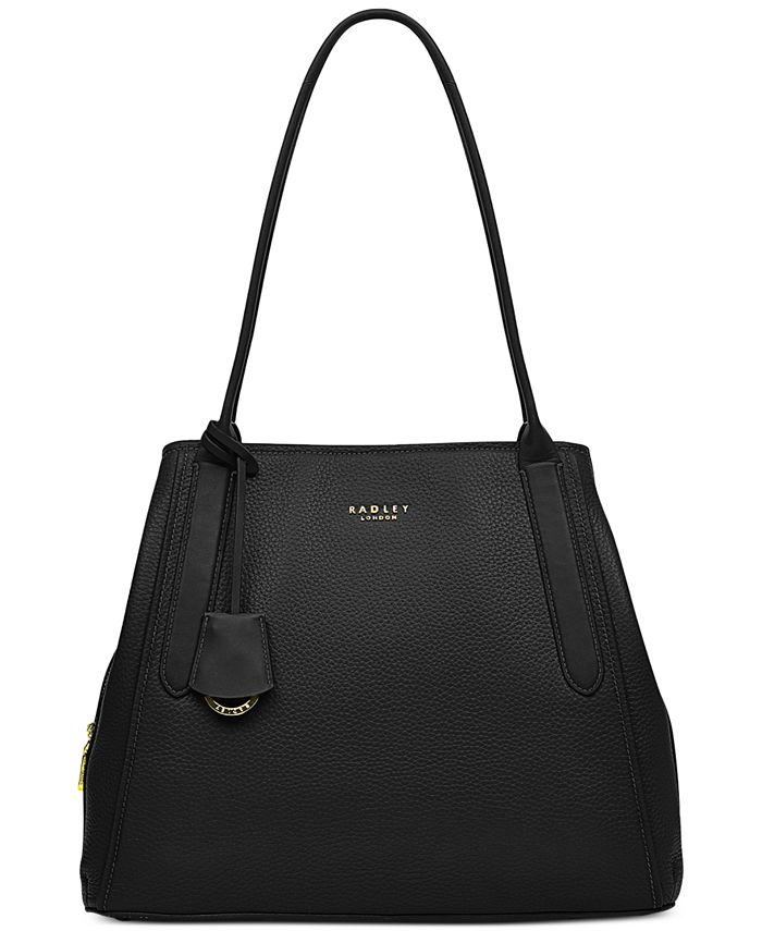 Radley Black Leather Bag Designer Handbag Ladies Purse 