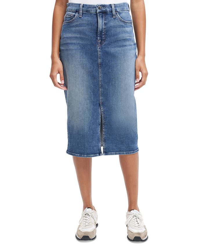 JEN7 Denim Pencil Skirt Macy s