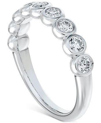 De Beers Forevermark - Diamond Bezel Diamond Stackable Ring (3/4 ct. t.w.)