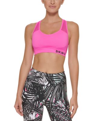 DKNY - Seamless Mesh-Back Sports Bra