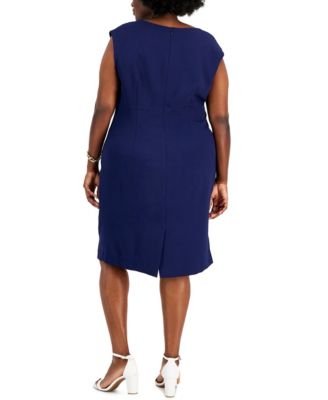 macy's royal blue dress plus size