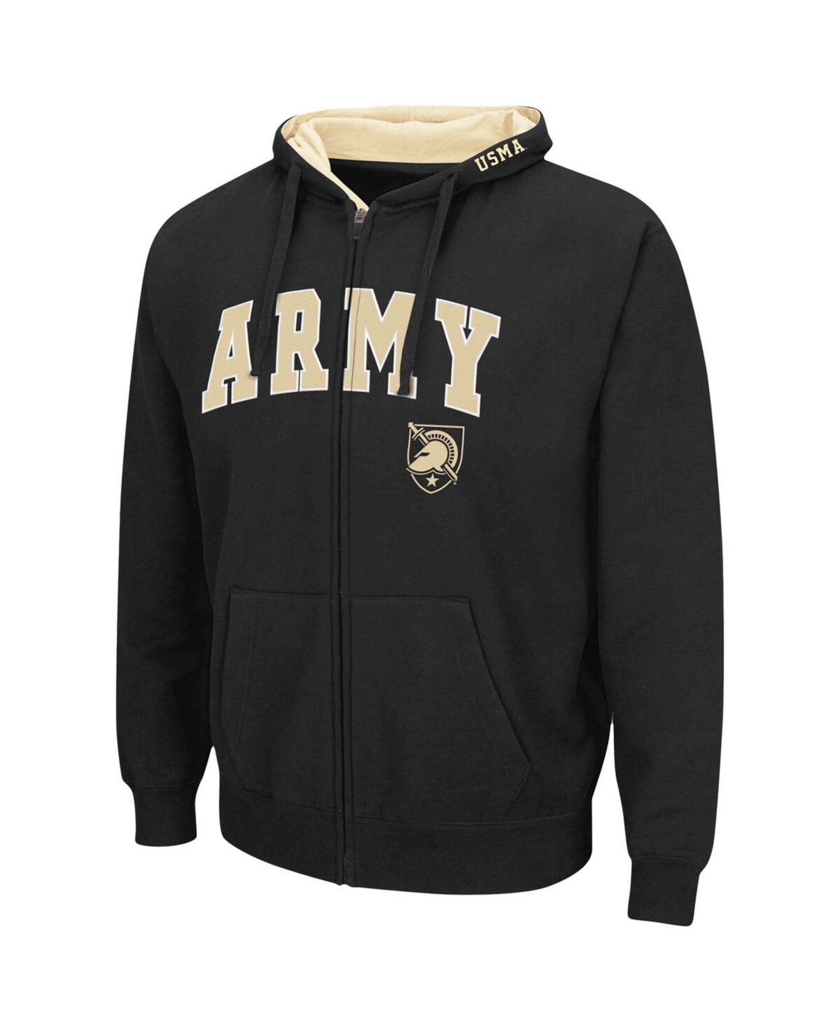 Colosseum Men's Charcoal Army Black Knights Arch Logo 3.0 Full-zip Hoodie In Charcoal