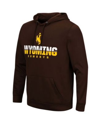 Men's Brown Wyoming Cowboys Lantern Pullover Hoodie