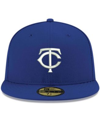 Men's Royal Minnesota Twins Logo White 59FIFTY Fitted Hat