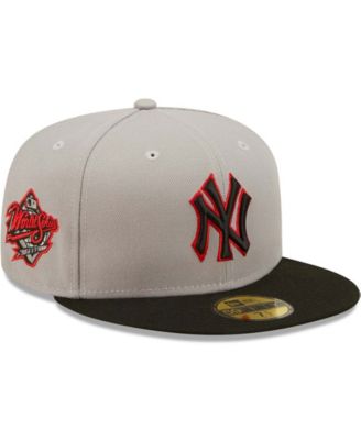 grey world series hat