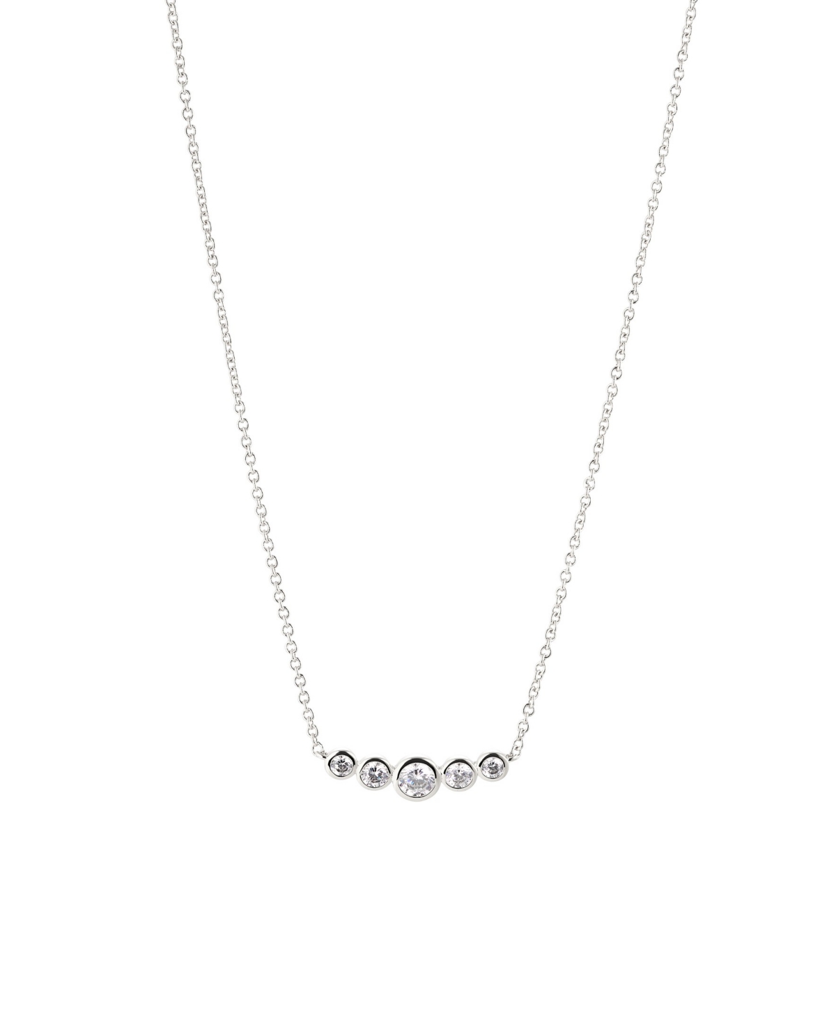 Danori Women's Frontal Necklace, Created for Macy's - Silver-tone