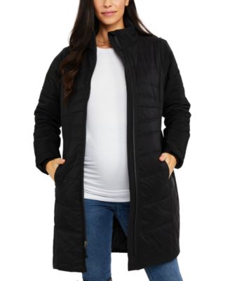 motherhood maternity quilted puffer coat